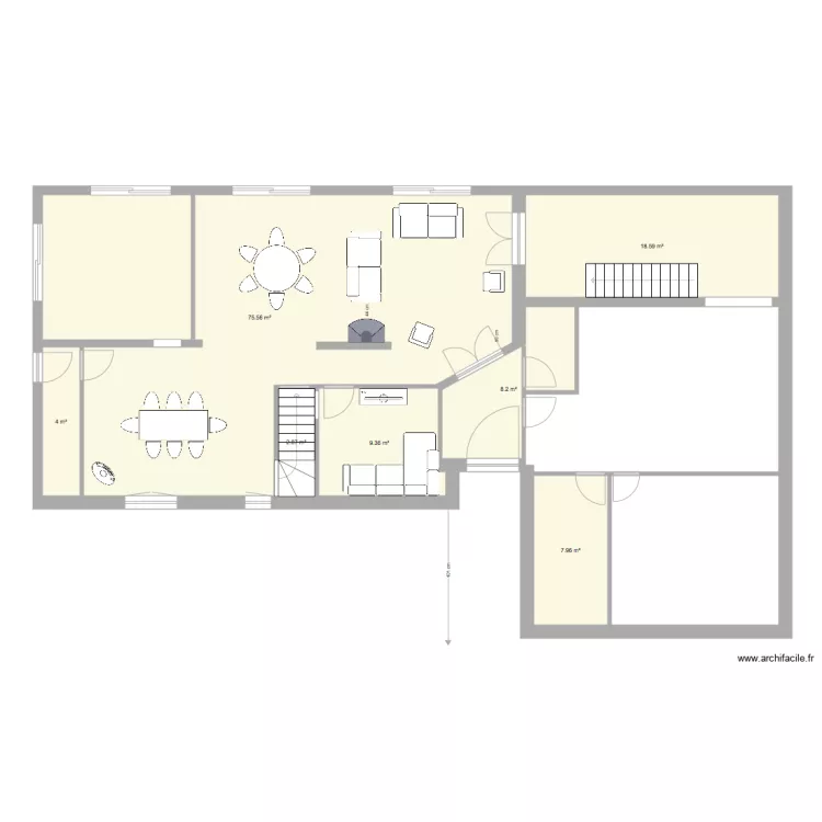 rez aulnes projet 005. Plan de 