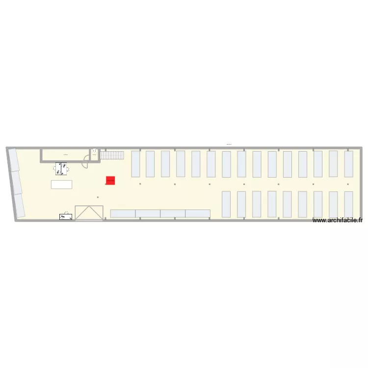 ENTREPOT RACK. Plan de 15  et 1017 m²