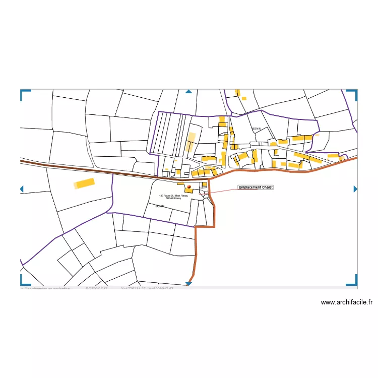 Cadastre nu loin. Plan de 