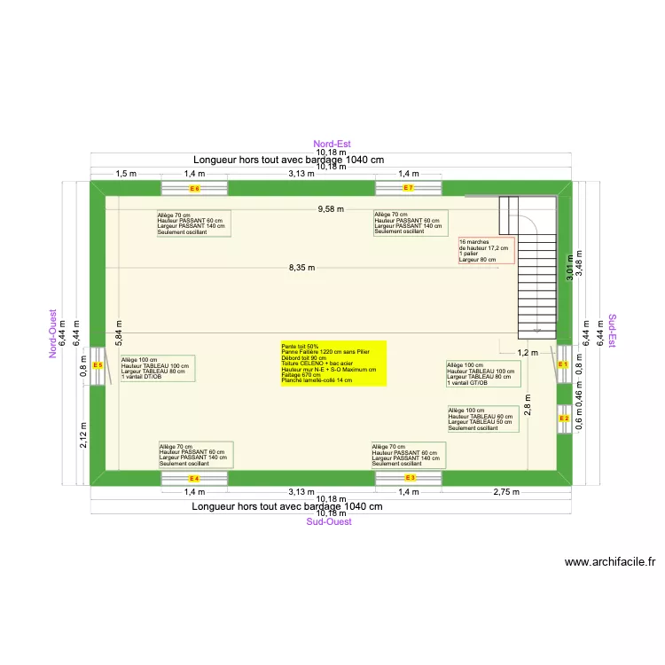 RDC Dessy meuble. Plan de 2 pièces et 112 m² RDC Dessy meuble. Plan de 2 pièces et 112 m²