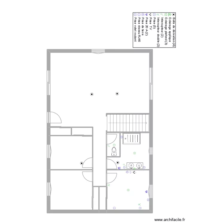 pavillon. Plan de 7 pièces et 98 m² pavillon. Plan de 7 pièces et 98 m²