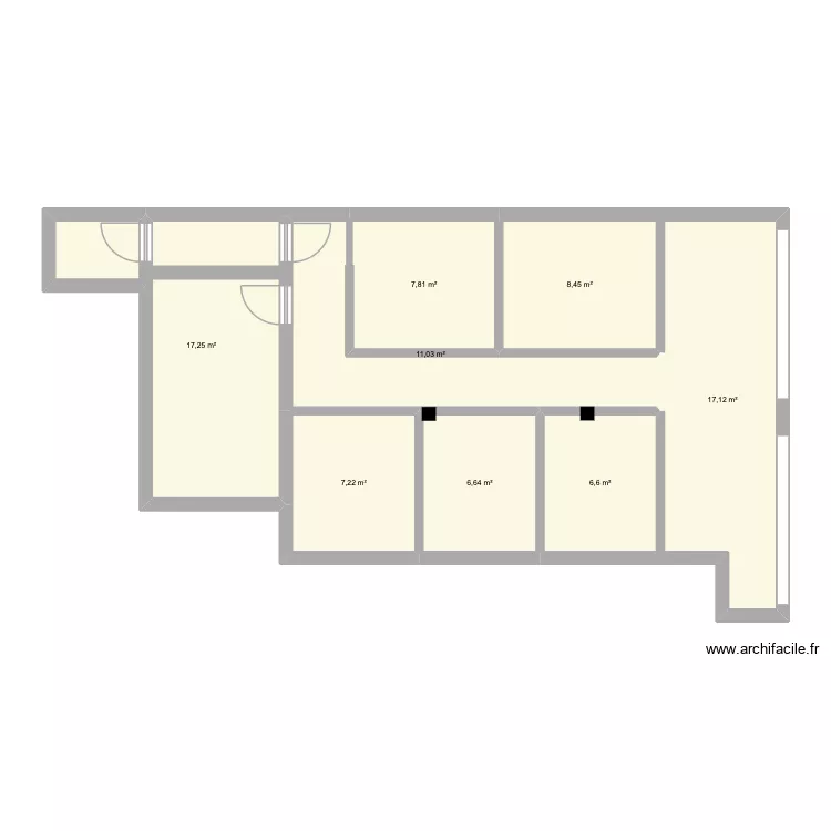 plan local 2 ok. Plan de 8 Pièces et 82 m²