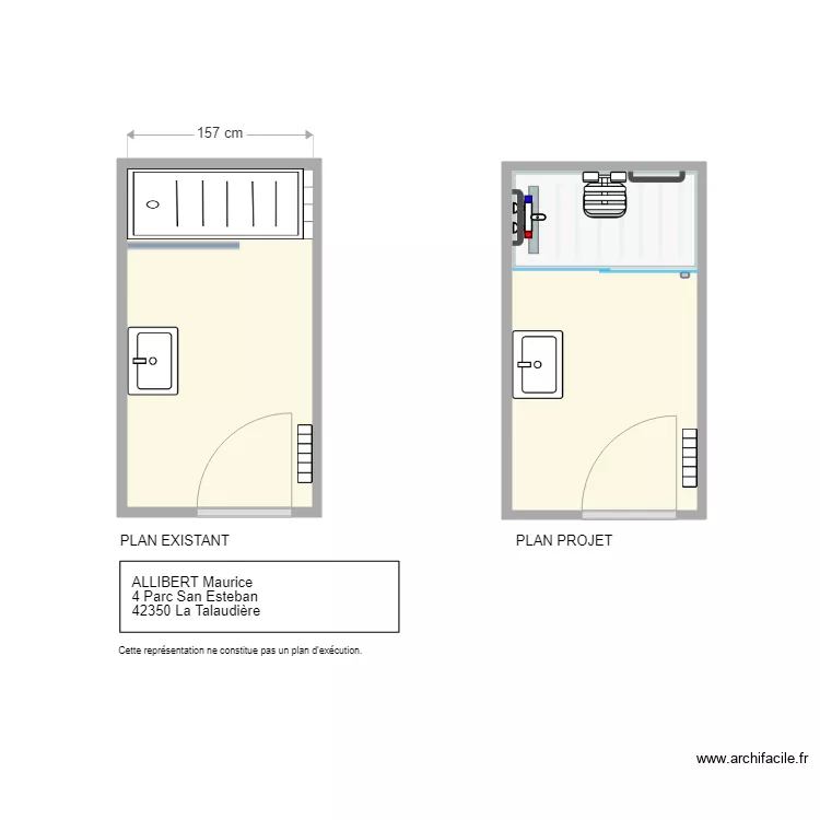 ALLIBERT MAURICE. Plan de 