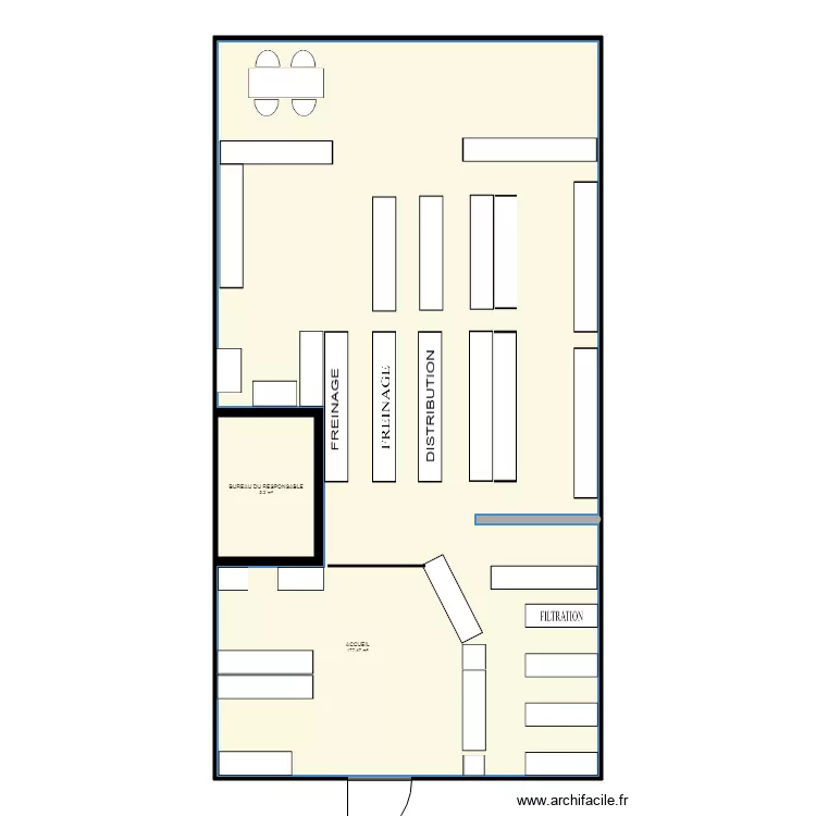 Magasin atac piece auto. Plan de Magasin atac piece auto. Plan de