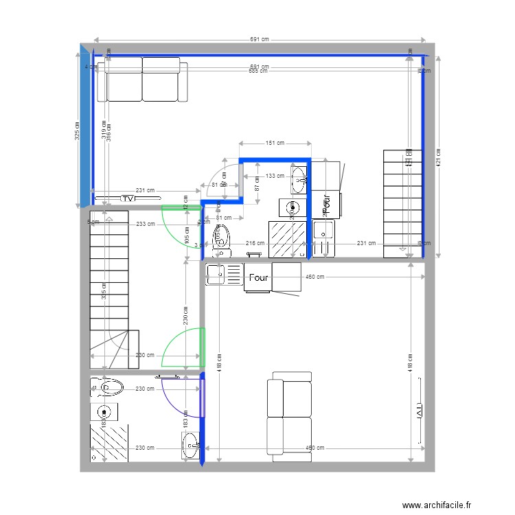 2e étage Elice plan projet. Plan de 0 pièce et 0 m2