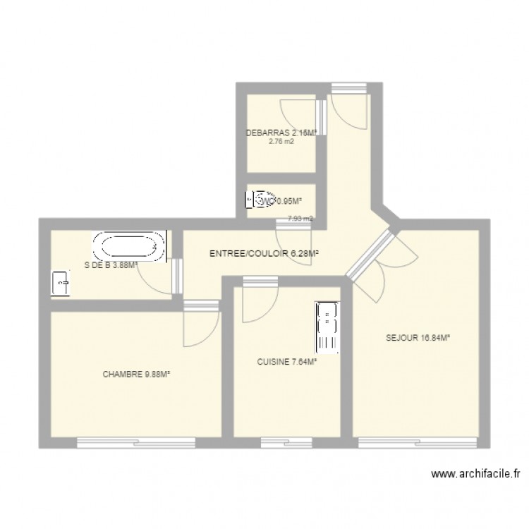 BRETHE. Plan de 0 pièce et 0 m2