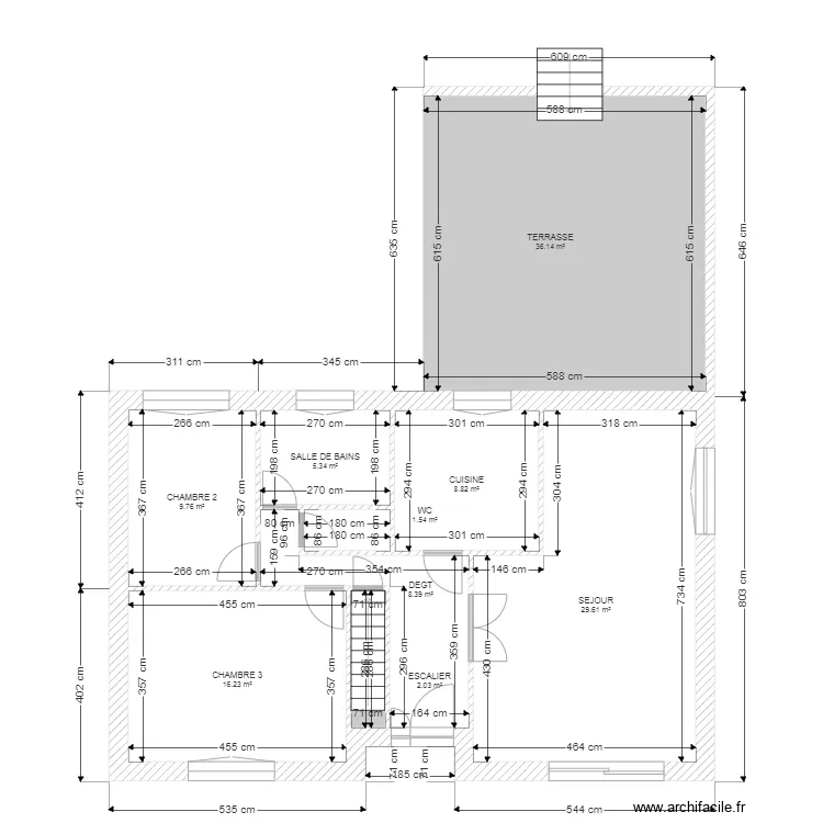 WEBER ETAGE. Plan de 