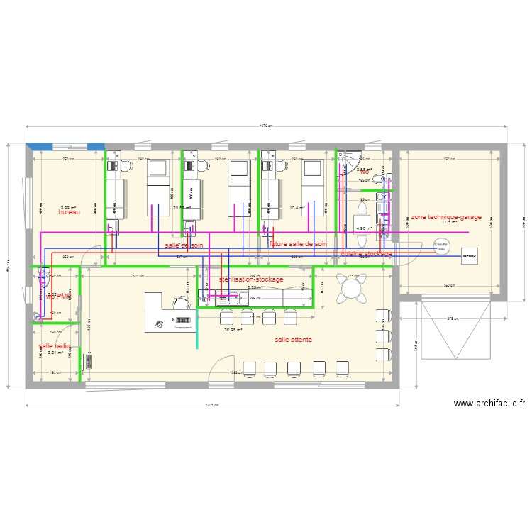 cabinet orthodontie la calmette lotissement plan plomberie. Plan de 0 pièce et 0 m2