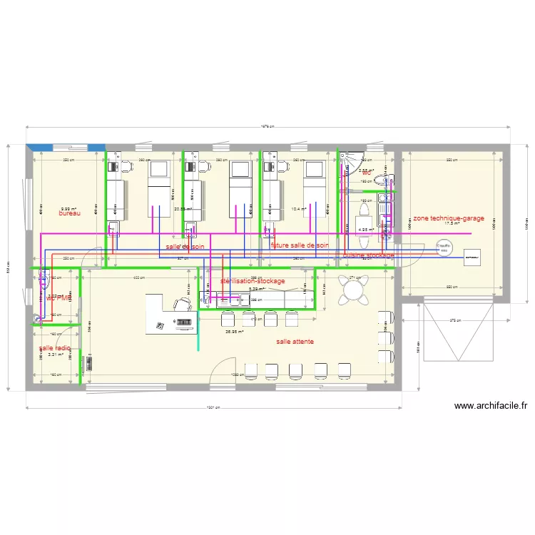 cabinet orthodontie la calmette lotissement plan plomberie. Plan de 