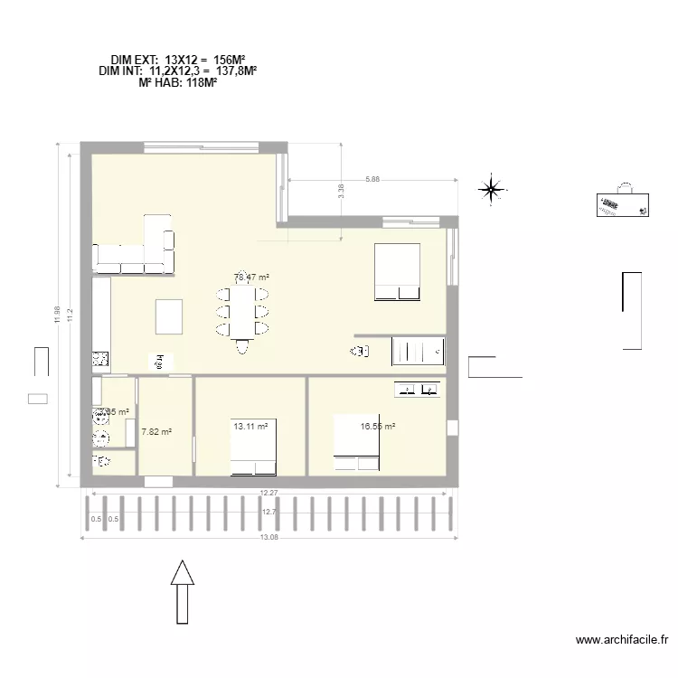 LA MAISON. Plan de 