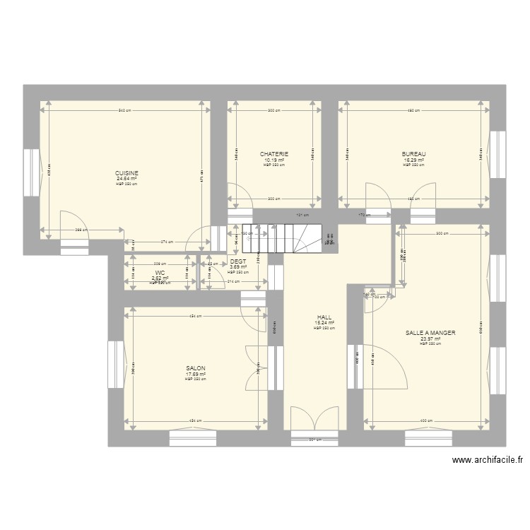 PIOCHE RDC. Plan de 0 pièce et 0 m2