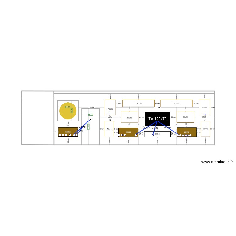 niche 3. Plan de 0 pièce et 0 m2