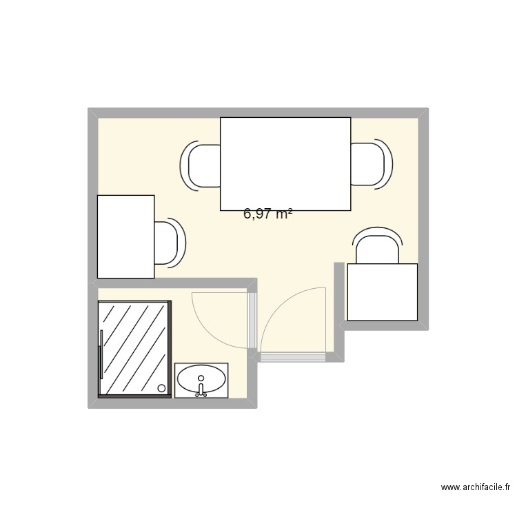 Blomet petite salle existant. Plan de 0 pièce et 0 m2