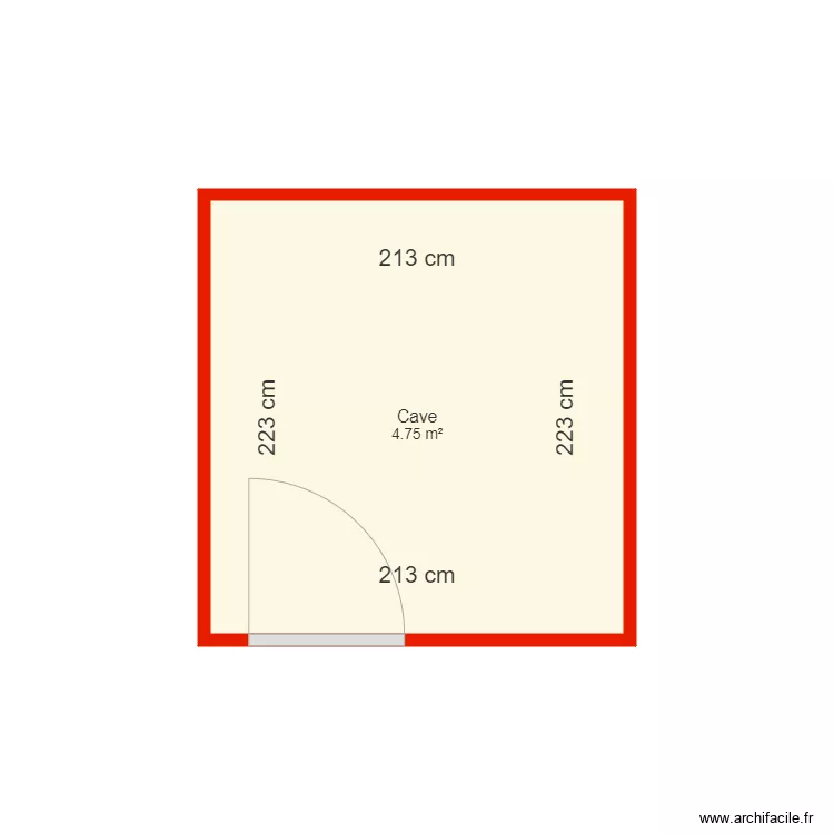 3708 cave c&ocirc;t&eacute;. Plan de 