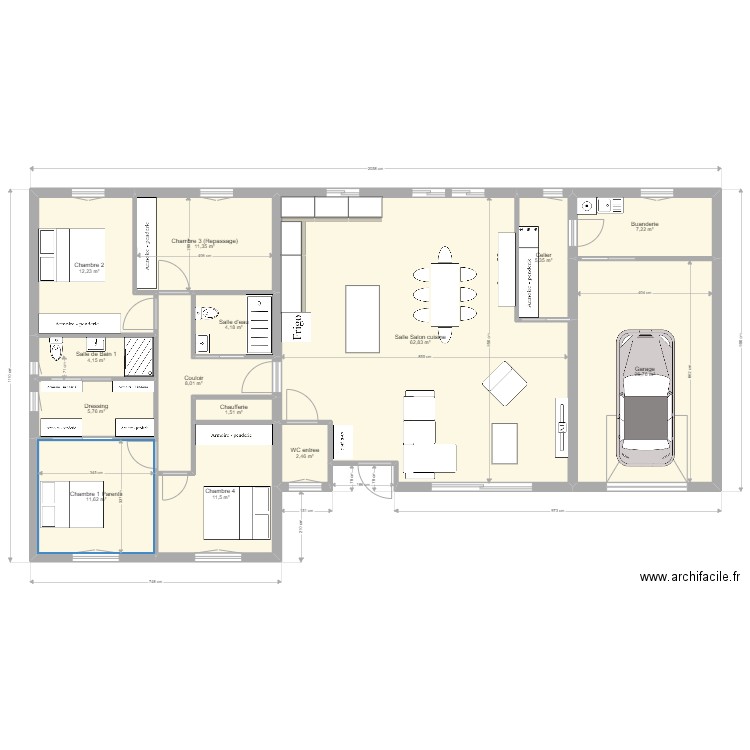 Maison Avo et Mamina 3. Plan de 0 pièce et 0 m2