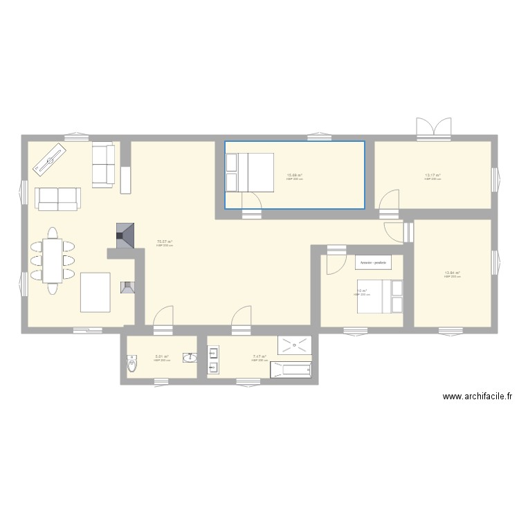 m&ison2. Plan de 0 pièce et 0 m2