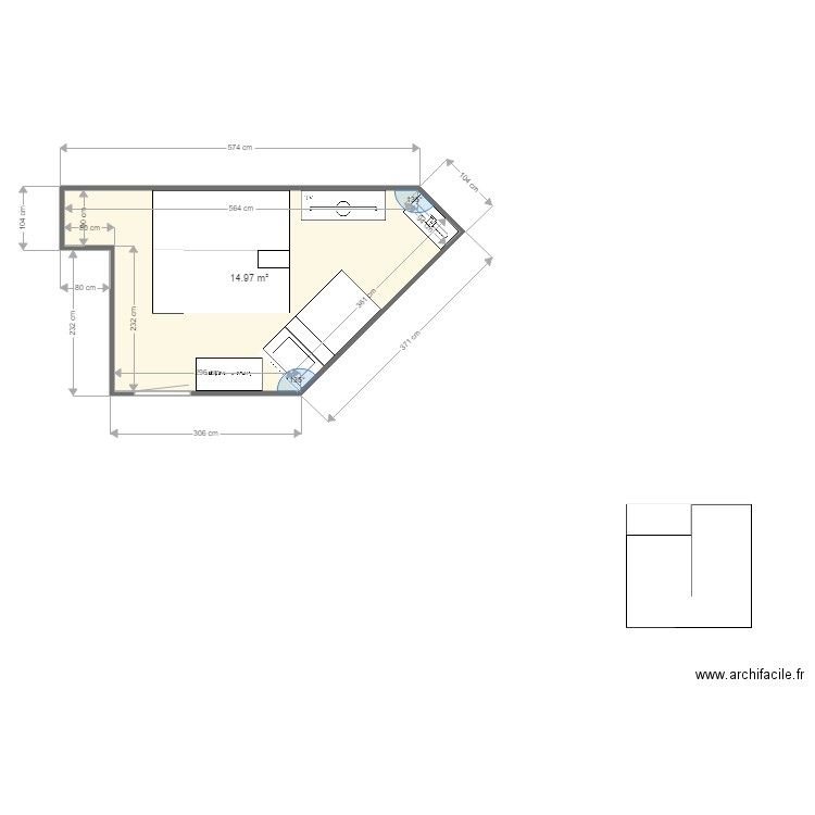 chambre marine et maman. Plan de 0 pièce et 0 m2