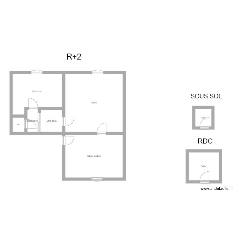 350601022. Plan de 8 pièces et 75 m2