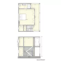 Maison hotte coupe escalier
