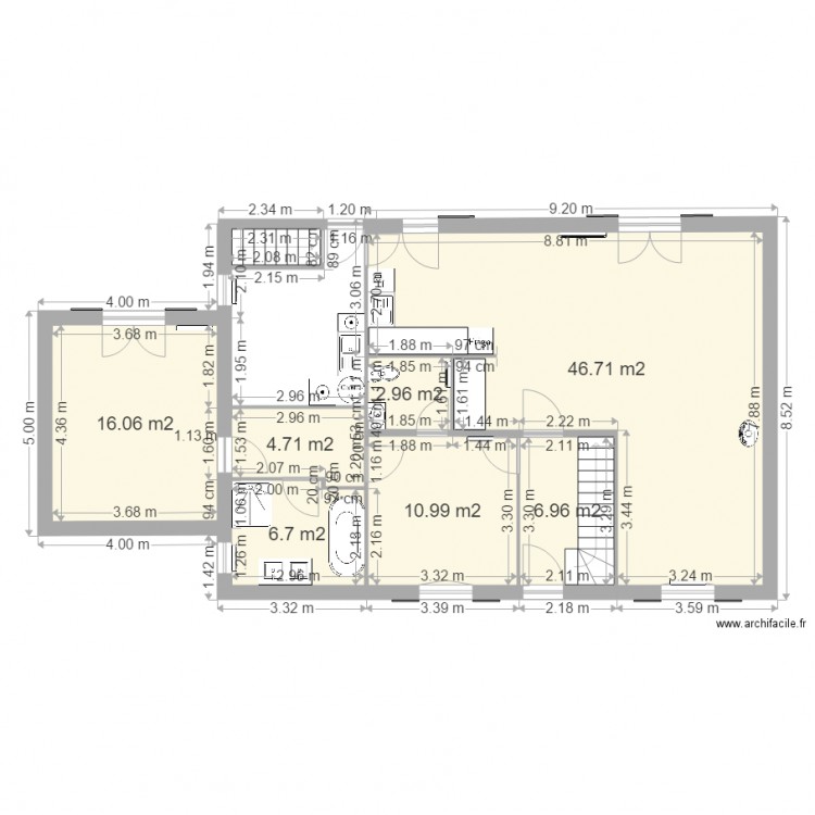 projet 2a nm. Plan de 0 pièce et 0 m2