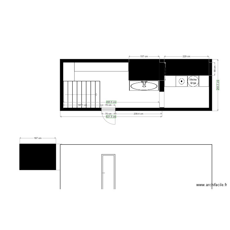 pourville buanderie. Plan de 0 pièce et 0 m2