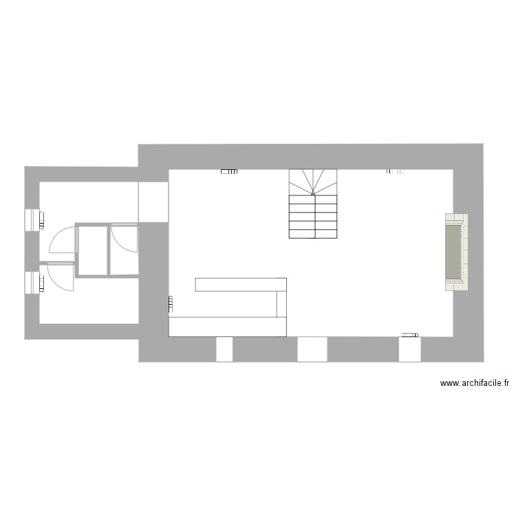 trame elec RDC. Plan de 0 pièce et 0 m2