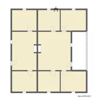 maison a facade sur pignon avec auvent