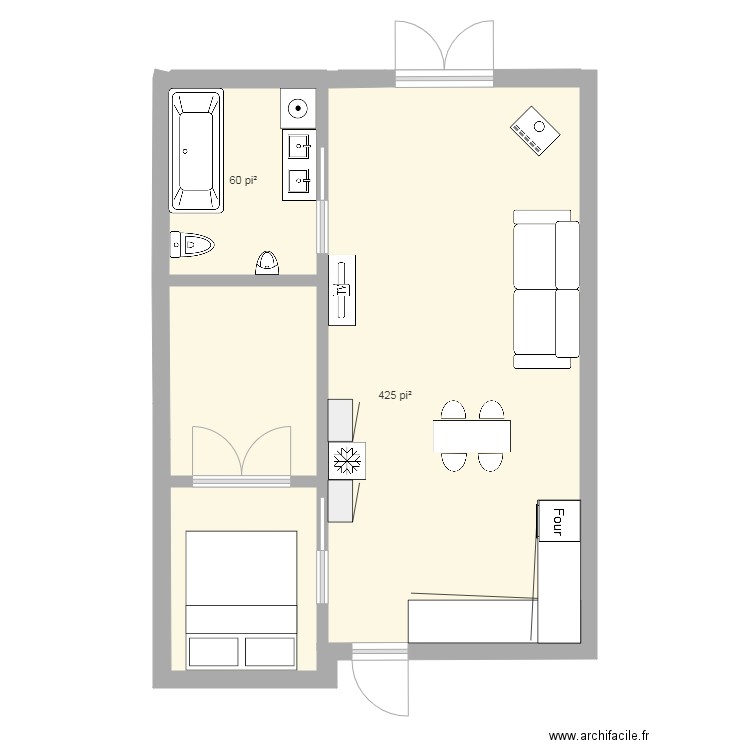 extension chalet. Plan de 0 pièce et 0 m2