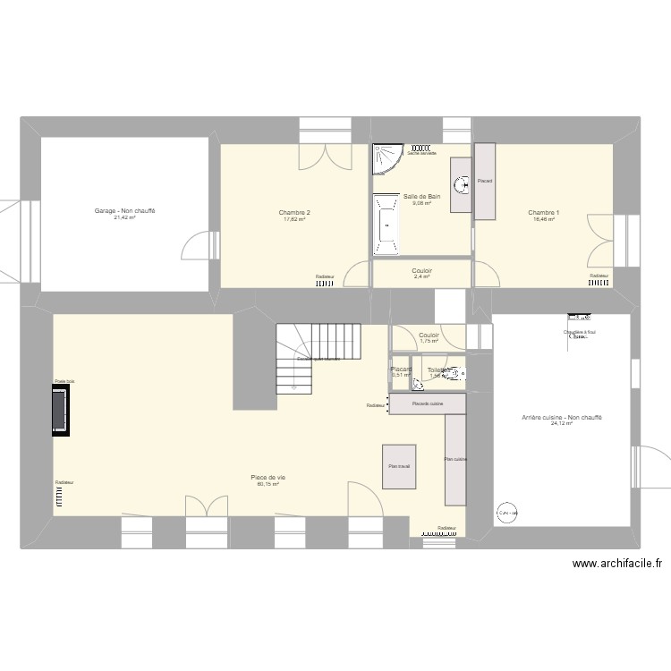 La Noe Hat - RDC. Plan de 0 pièce et 0 m2