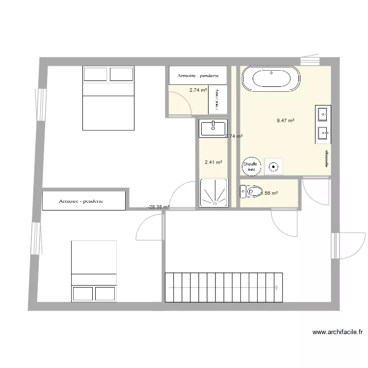 étage. Plan de étage. Plan de