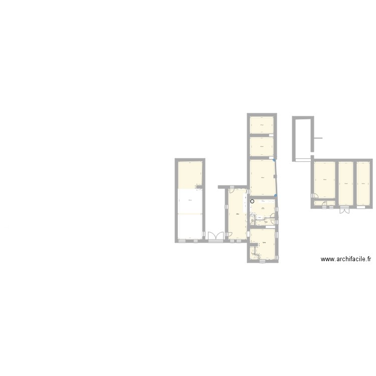 Définitif RDC. Plan de 14 pièces et 345 m2