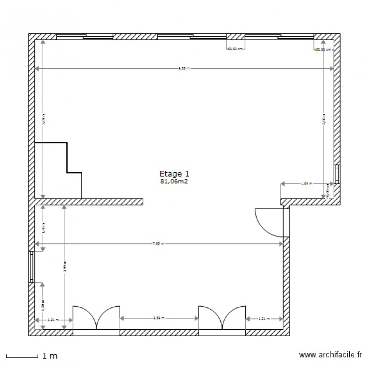 pilo etage 1. Plan de 0 pièce et 0 m2