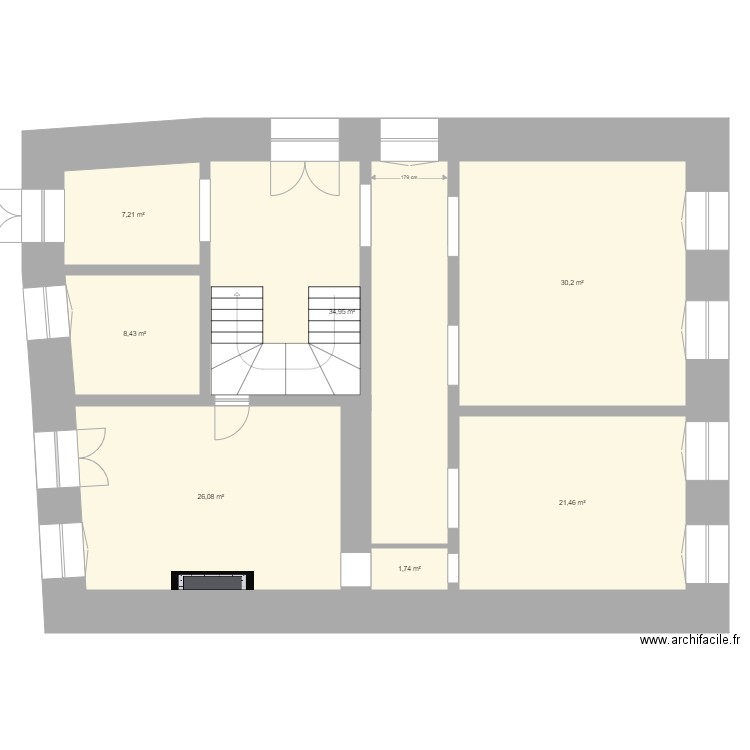 MARMANDE RDC 1. Plan de 0 pièce et 0 m2