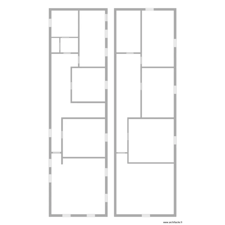 FERNANDES RIBEUVILLE. Plan de 