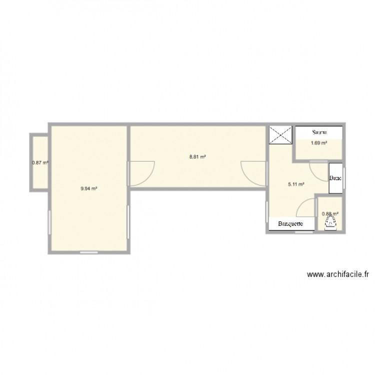 Cabane jardin Béchet 1. Plan de 0 pièce et 0 m2