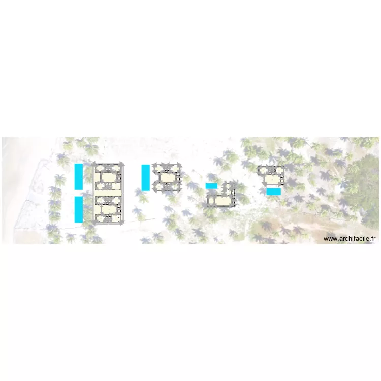 Plan Terrain avec maisons Ilha do Guajiru. Plan de 