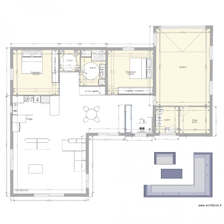 Plan maison neuve 4. Plan de 0 pièce et 0 m2