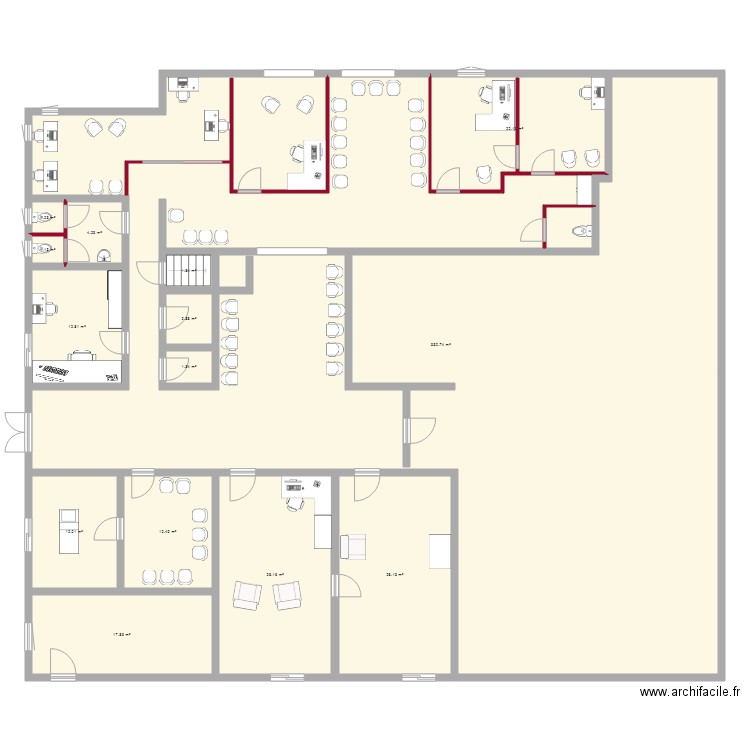 projet association 7 bis. Plan de 0 pièce et 0 m2