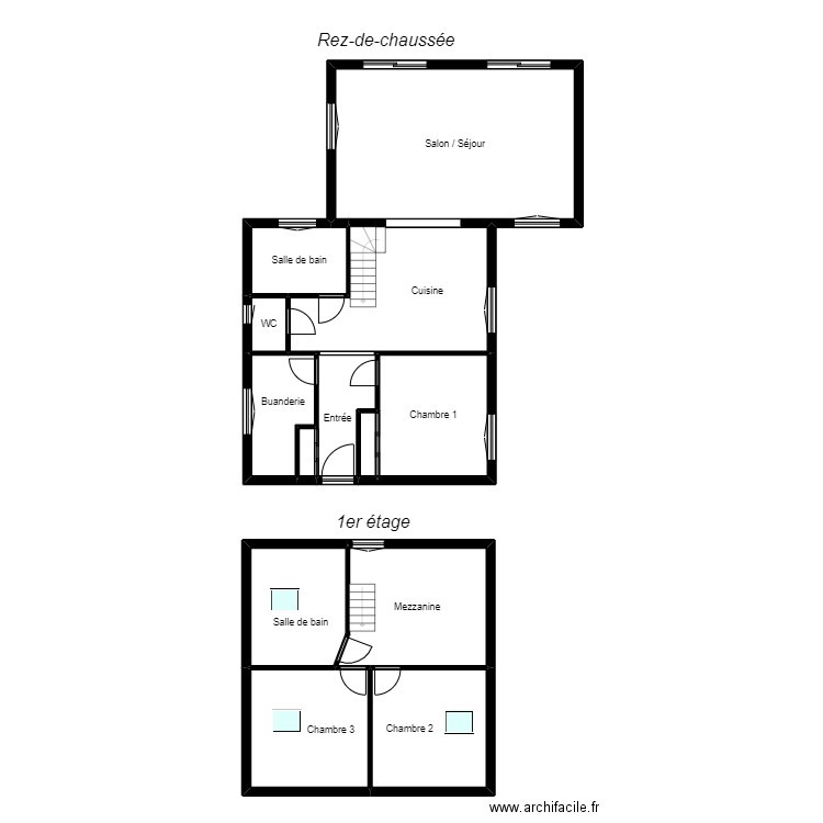 Bardot. Plan de 13 pièces et 144 m2