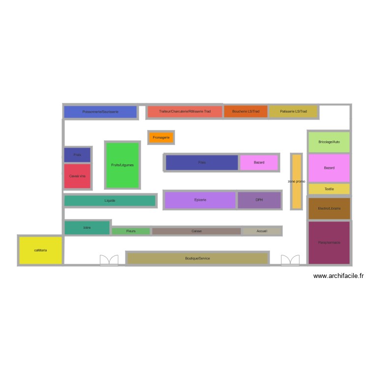 magasin-leclerc-plan-dessin-par-pestels