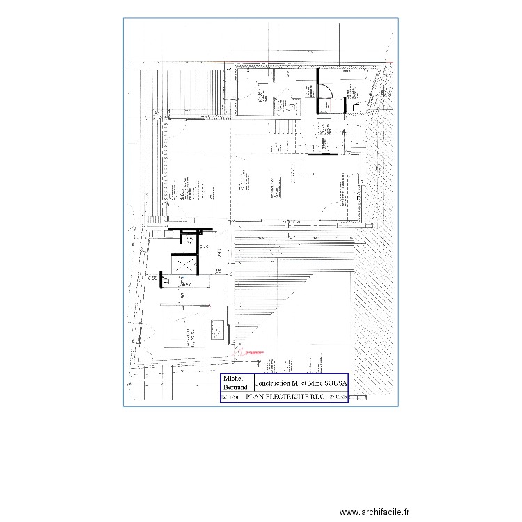 SOUSA PLAN plomb  RDC. Plan de 0 pièce et 0 m2