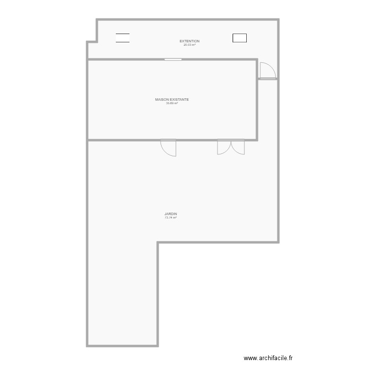 extension mesure cloture. Plan de 0 pièce et 0 m2