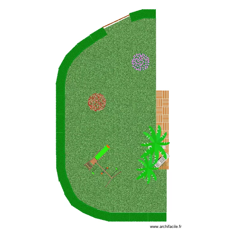 gite jardin 1. Plan de 