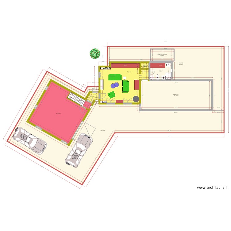 PLAN DE FI NI TIF. Plan de 10 pièces et 341 m2