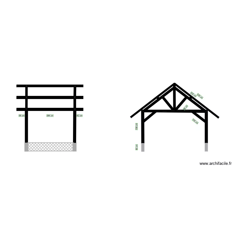 garage nenette. Plan de 