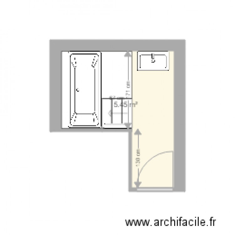 SDB. Plan de 0 pièce et 0 m2