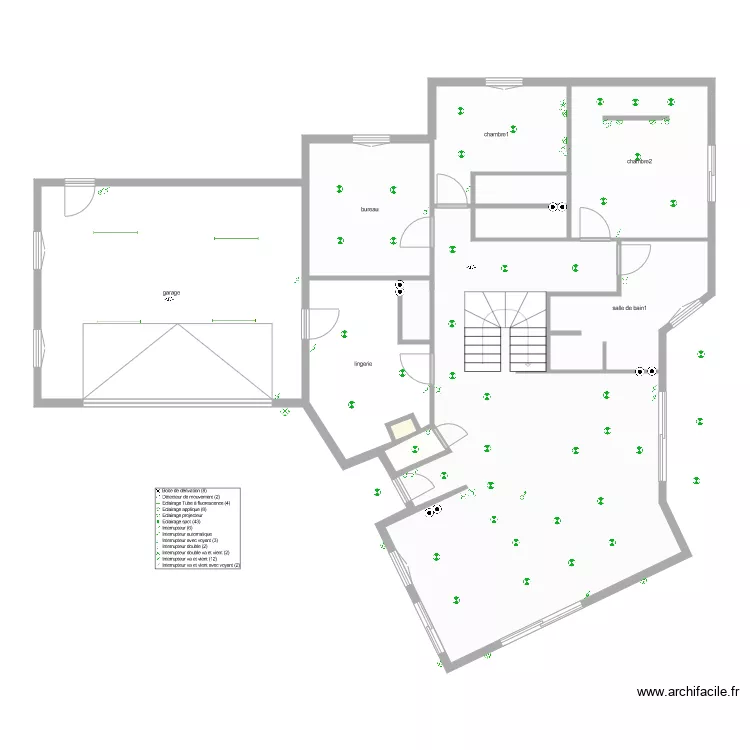 trignau &eacute;clairage. Plan de 