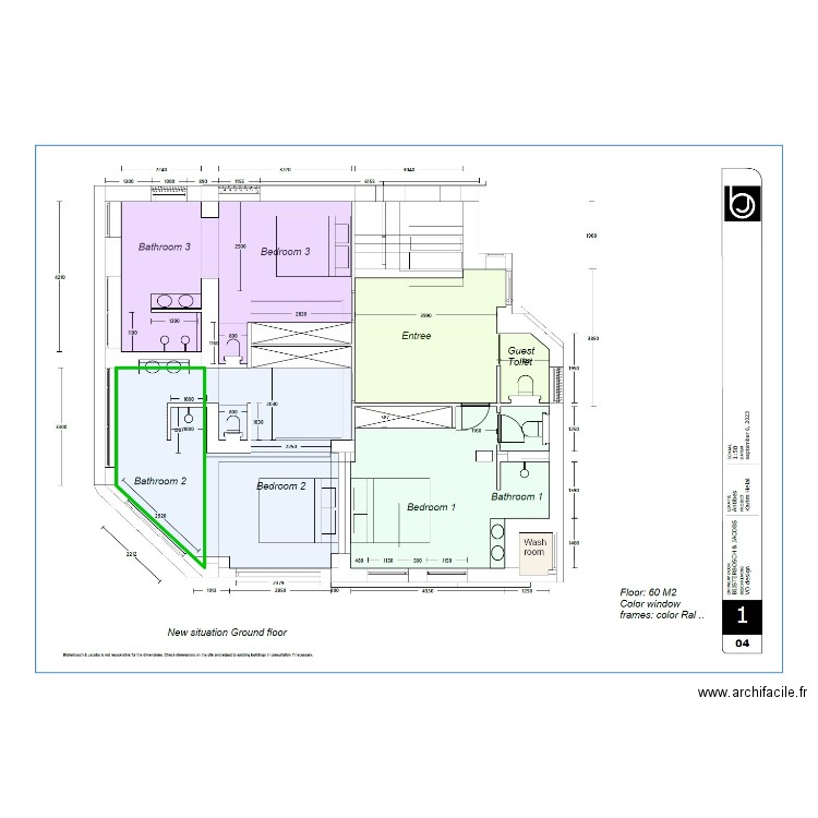 Antibes ground floor. Plan de 0 pièce et 0 m2