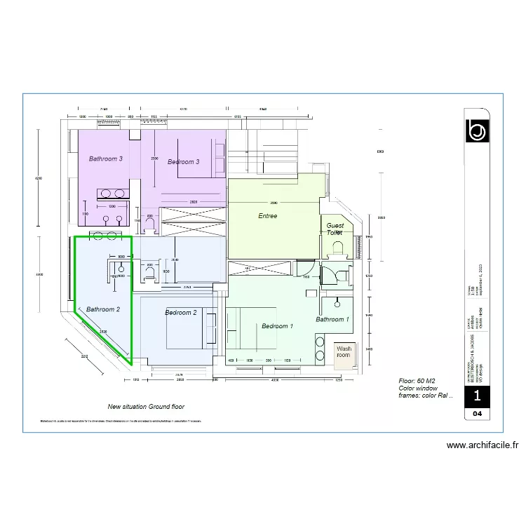 Antibes ground floor. Plan de 