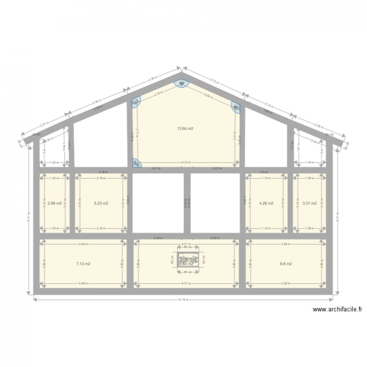 Coupe 2. Plan de 0 pièce et 0 m2